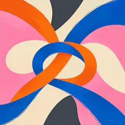 Energy Ribbon Knot Tile Stickers